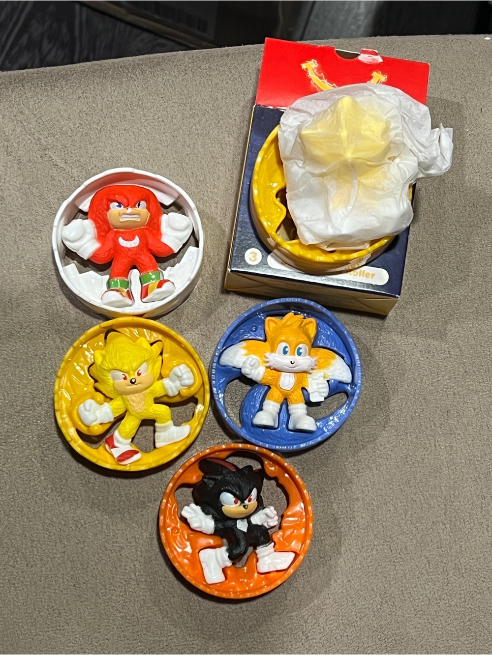 SEGA Sonic the Hedgehog Set of 5 Figures McDonald's 2022